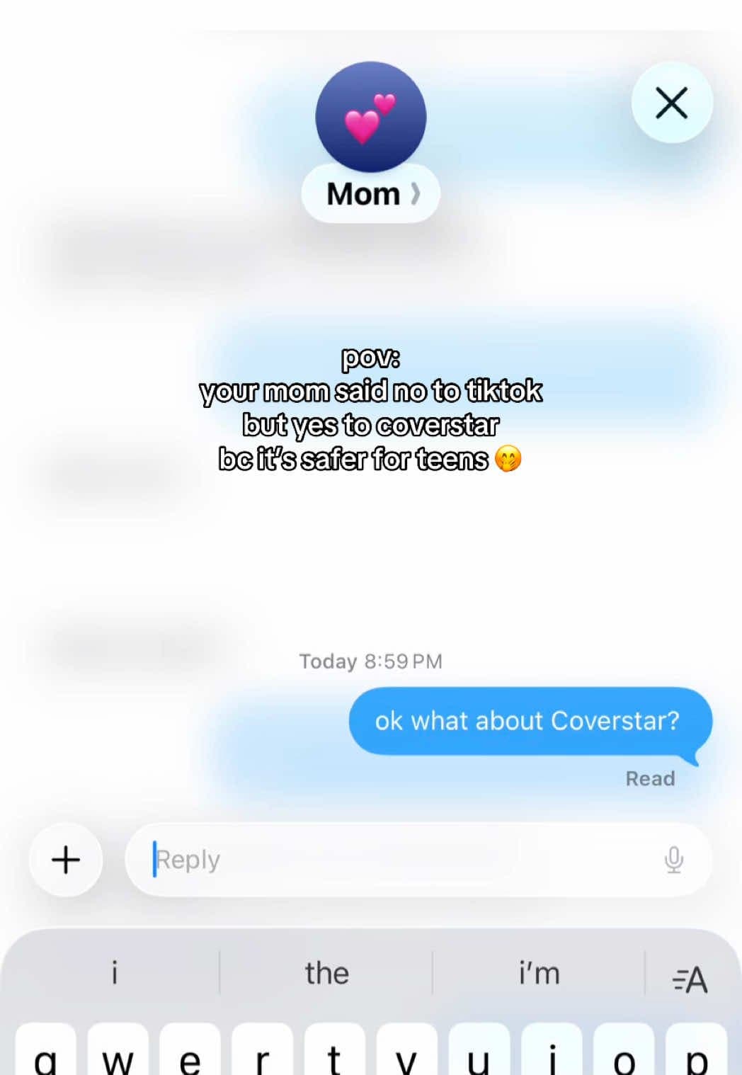 pov:
your mom said no to tiktok
but yes to coverstar
bc it's safer for teens 🤭