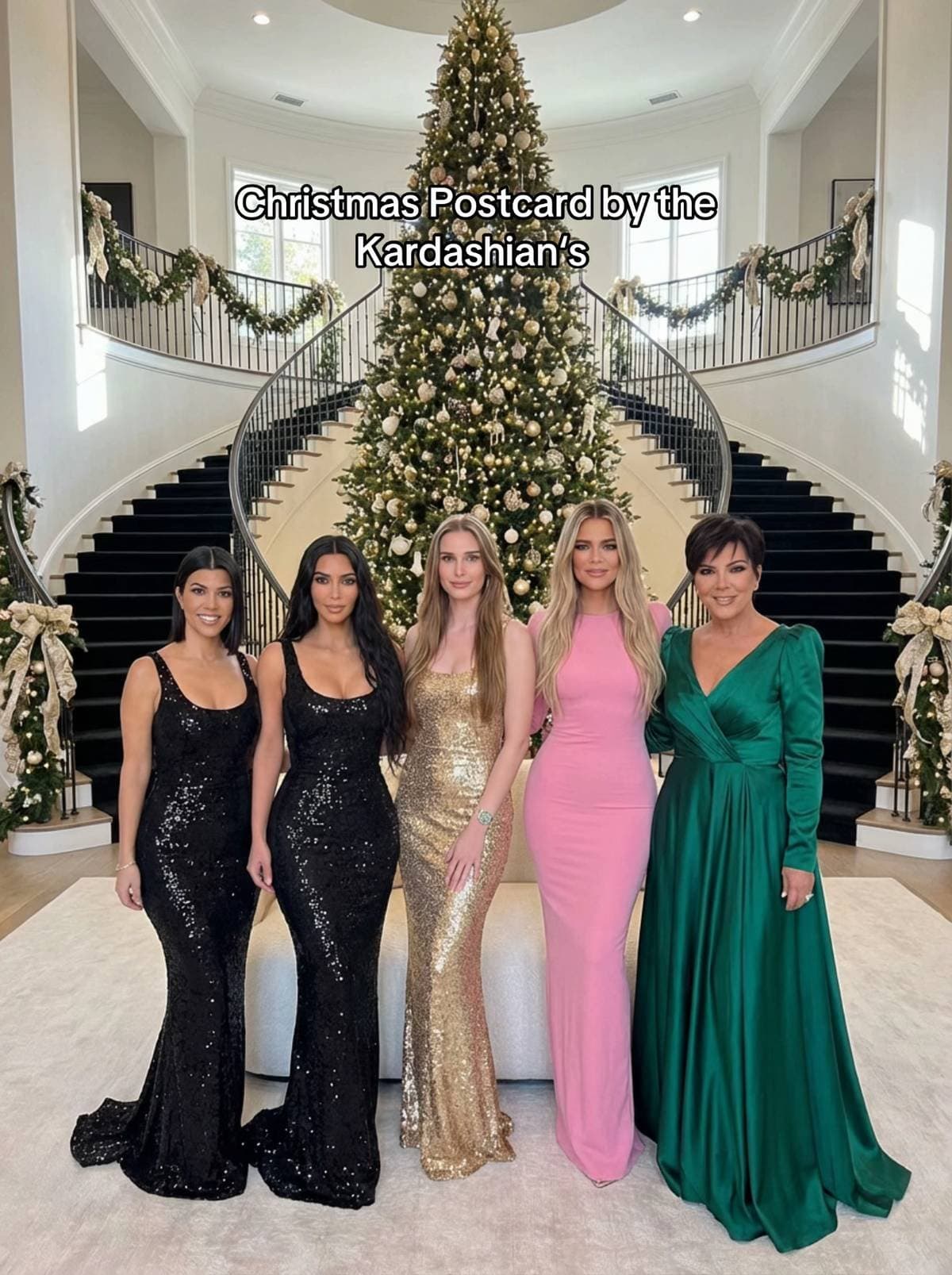 Christmas Postcard by the
Kardashian's