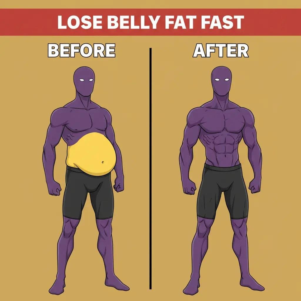 LOSE BELLY FAT FAST
BEFORE          AFTER