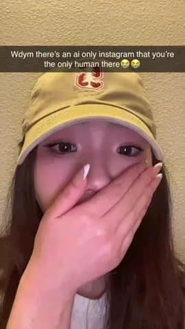 Wdym there's an ai only instagram that you're
the only human there 😭😭

My phon…
