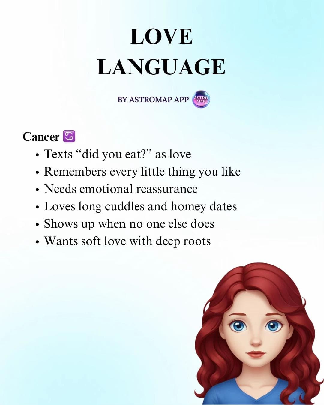 LOVE
LANGUAGE
BY ASTROMAP APP
Aries ♈️
• Bold physical affection
• Sends "on my …