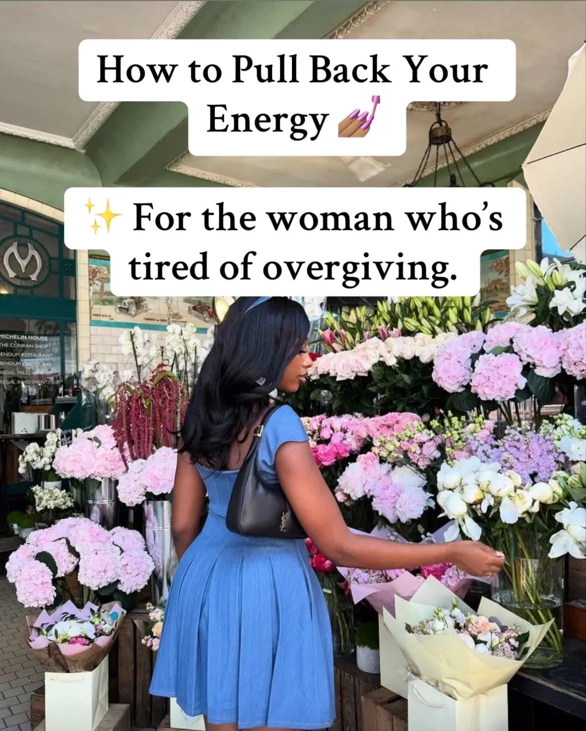 How to Pull Back Your
Energy 💅🏾
✨ For the woman who's
tired of overgiving.