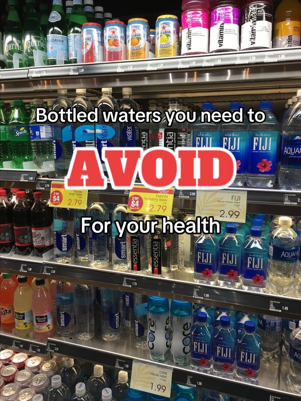 Bottled waters you need to
AVOID
For your health