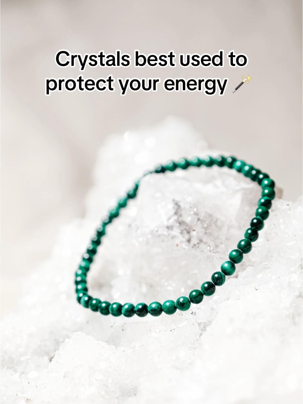 Crystals best used to
protect your energy 🪄
