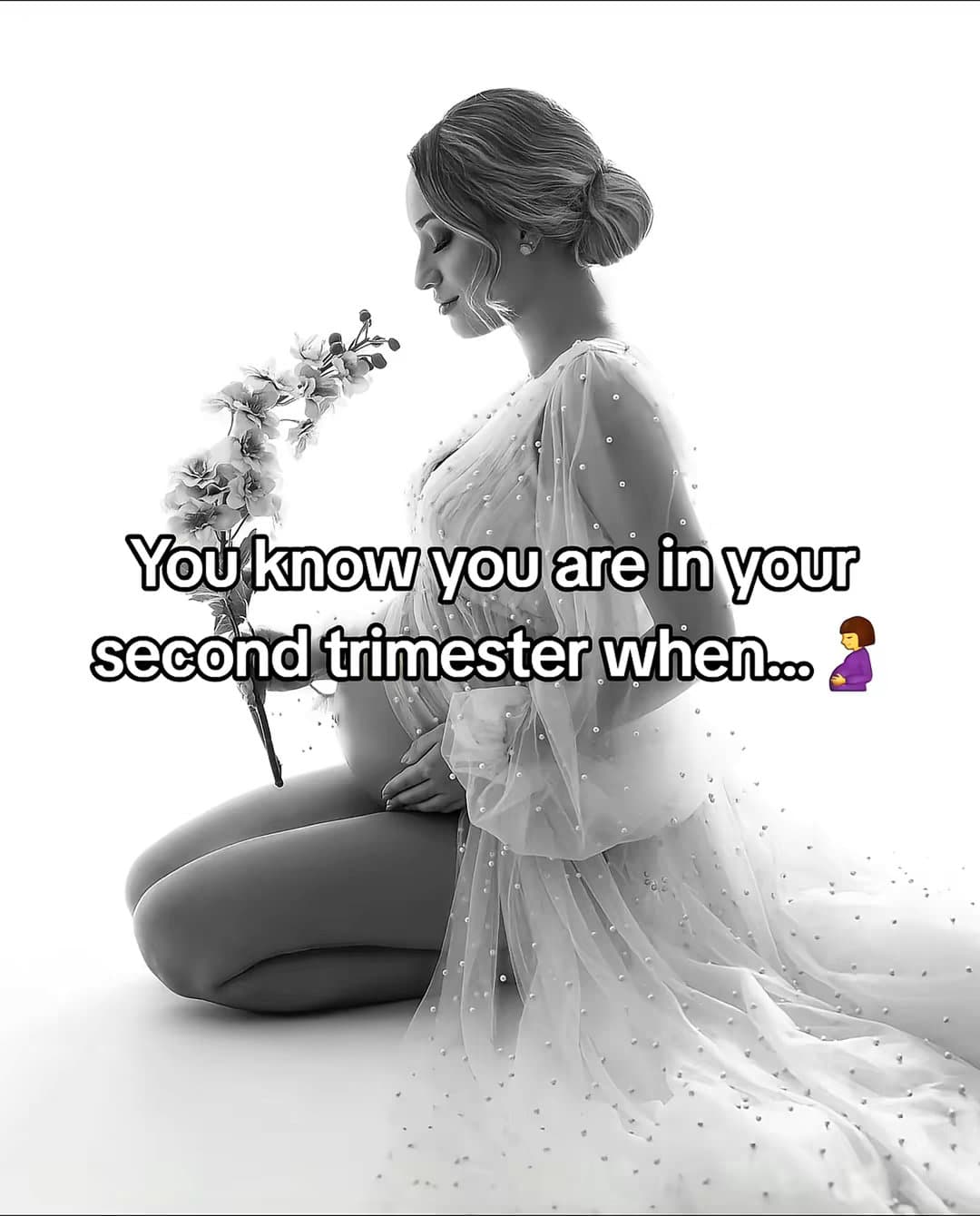 2. Braxton Hicks contractions!
You might feel these mild, irregular contractions…