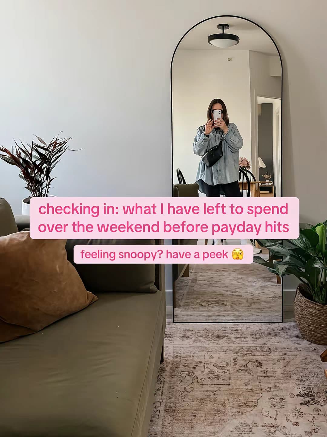 checking in: what I have left to spend over the weekend before payday hits
feeli…