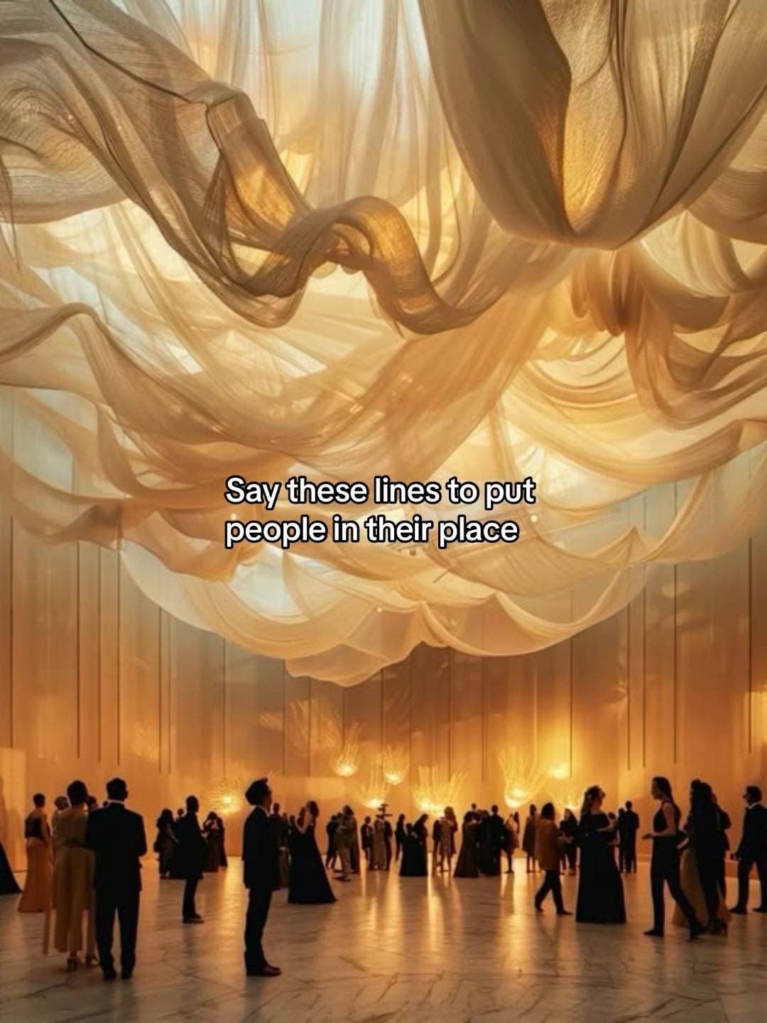 Say these lines to put
people in their place