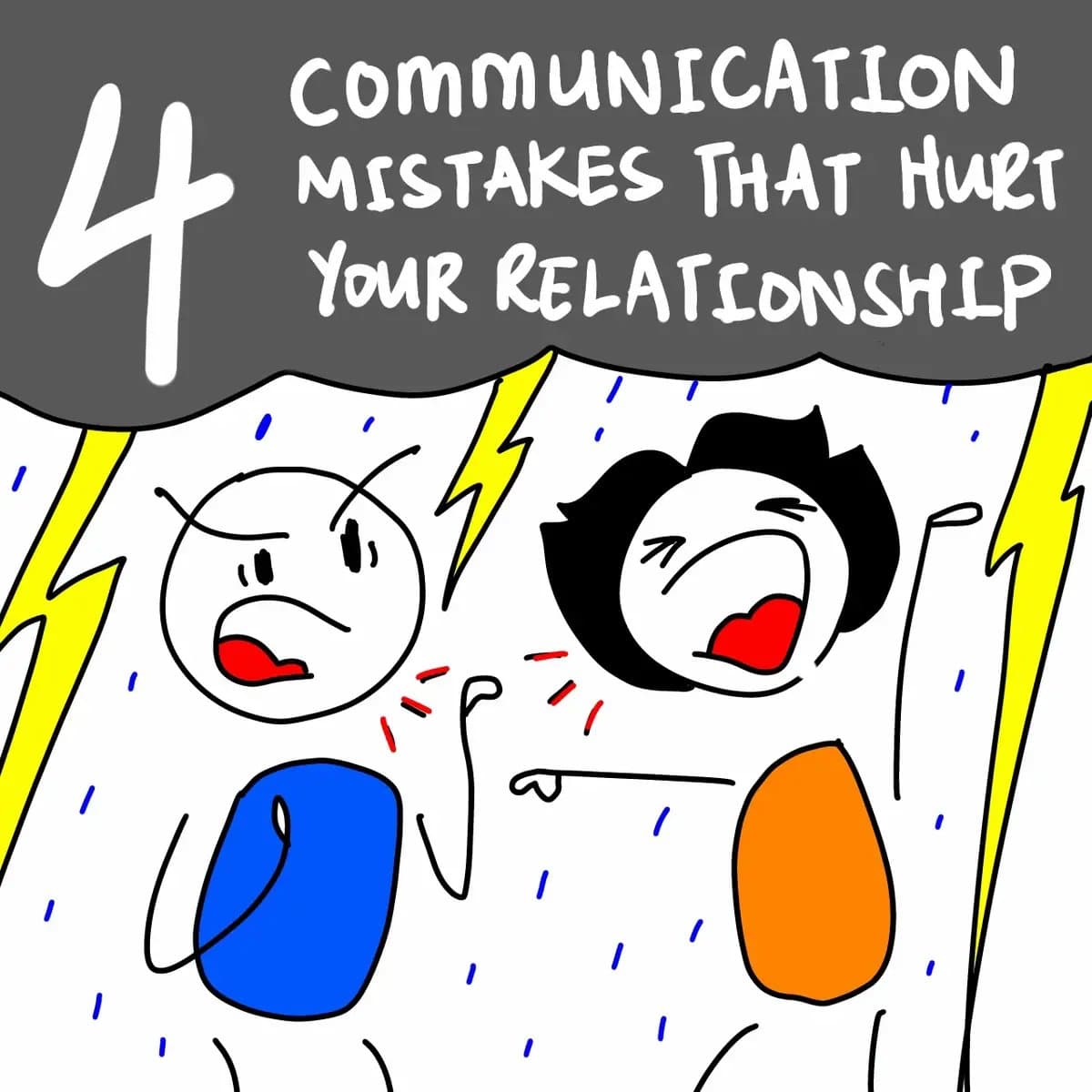 4
COMMUNICATION
MISTAKES THAT HURT
YOUR RELATIONSHIP