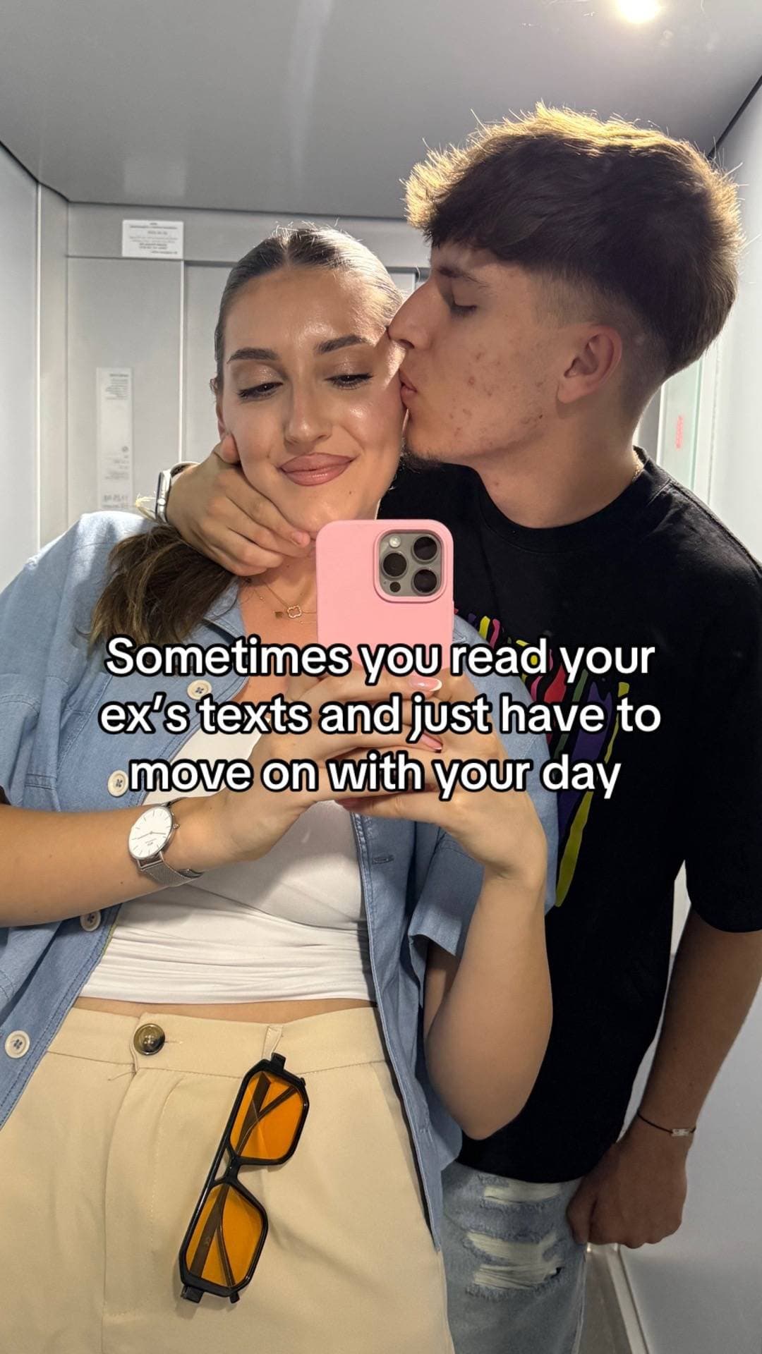 Sometimes you read your
ex’s texts and just have to
move on with your day