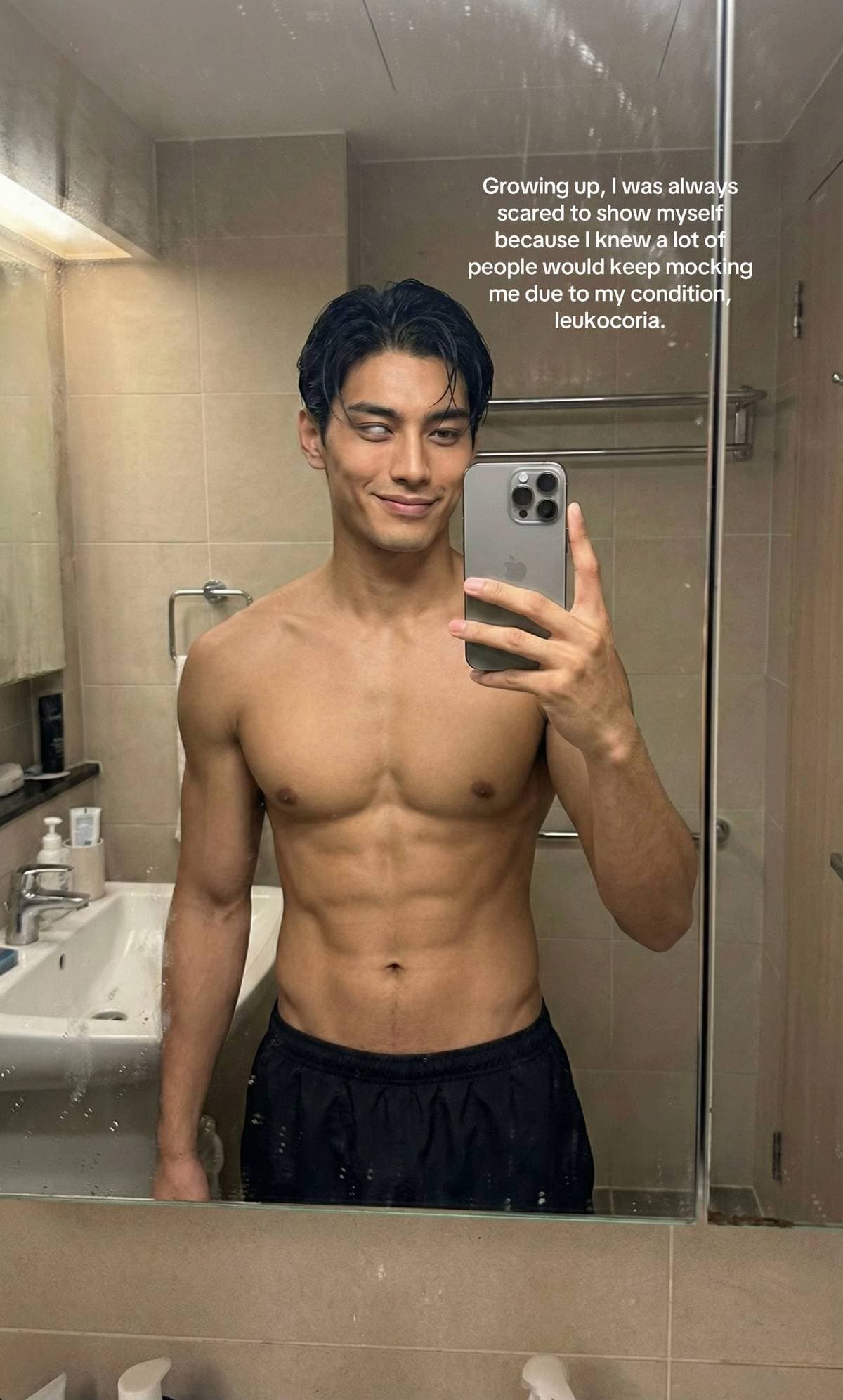 Growing up, I was always
scared to show myself
because I knew a lot of
people wo…