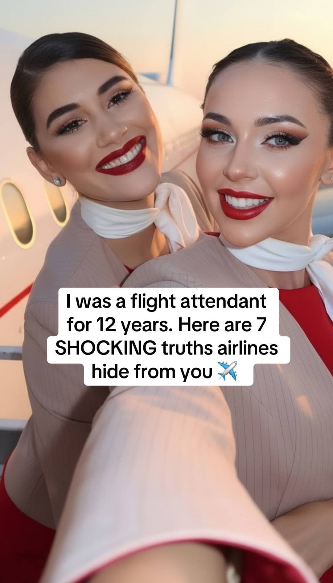 I was a flight attendant 
for 12 years. Here are 7 
SHOCKING truths airlines 
hi…