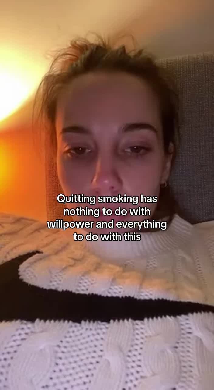 Quitting smoking has
nothing to do with
willpower and everything
to do with this