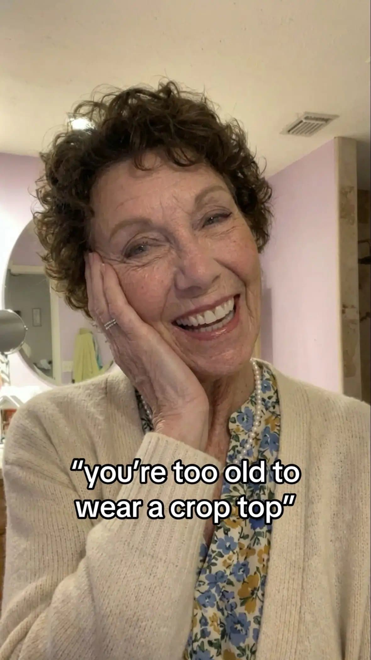 "you're too old to
wear a crop top"