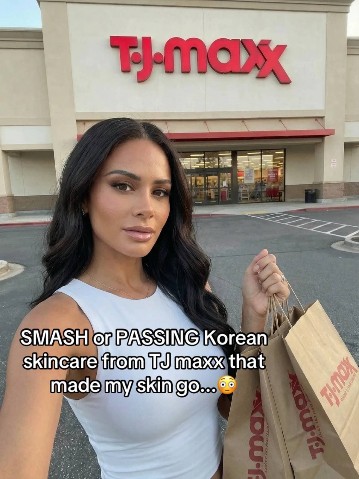 SMASH or PASSING Korean
skincare from TJ maxx that
made my skin go... 😳