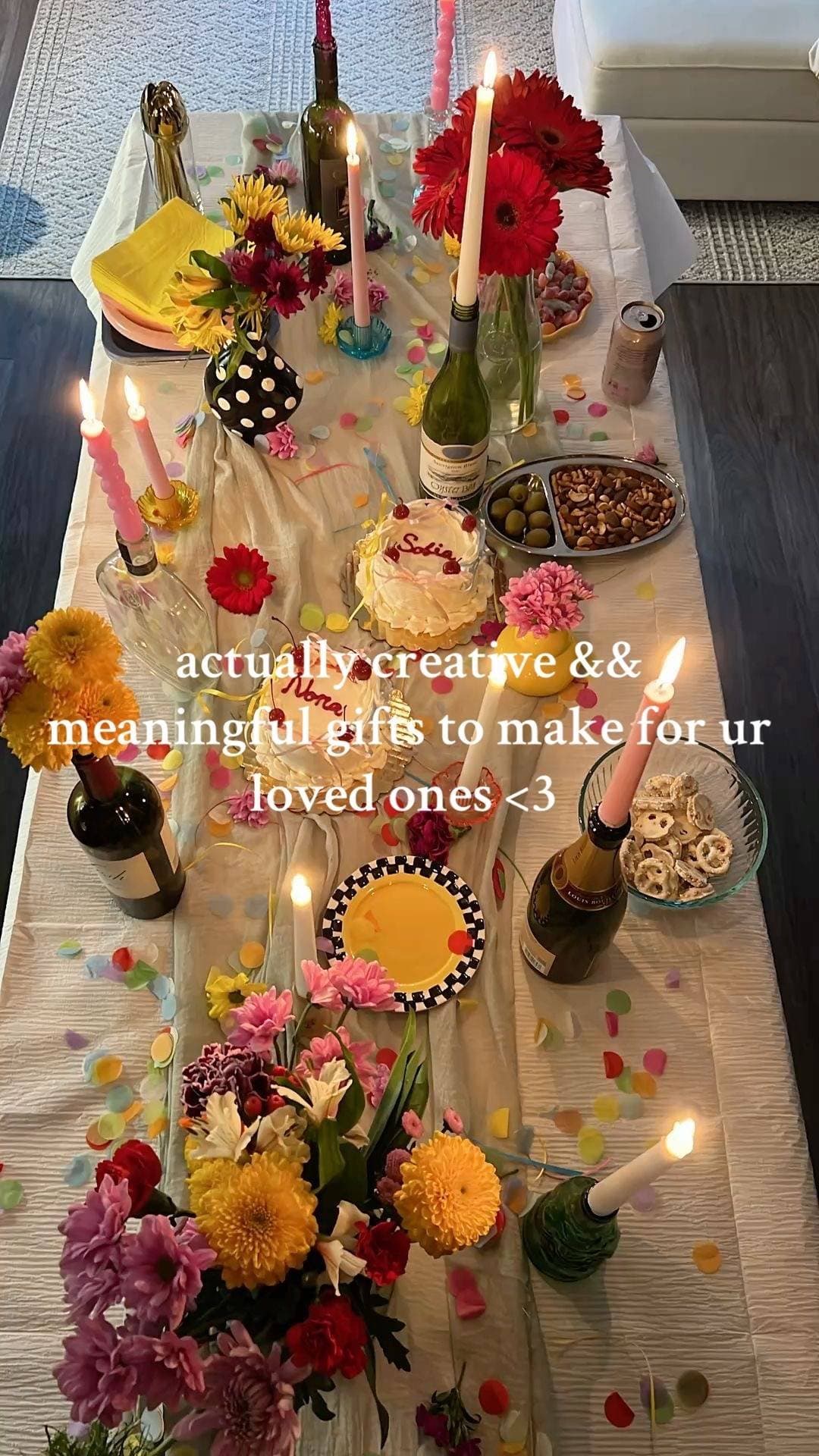 actually creative &&
meaningful gifts to make for ur
loved ones <3