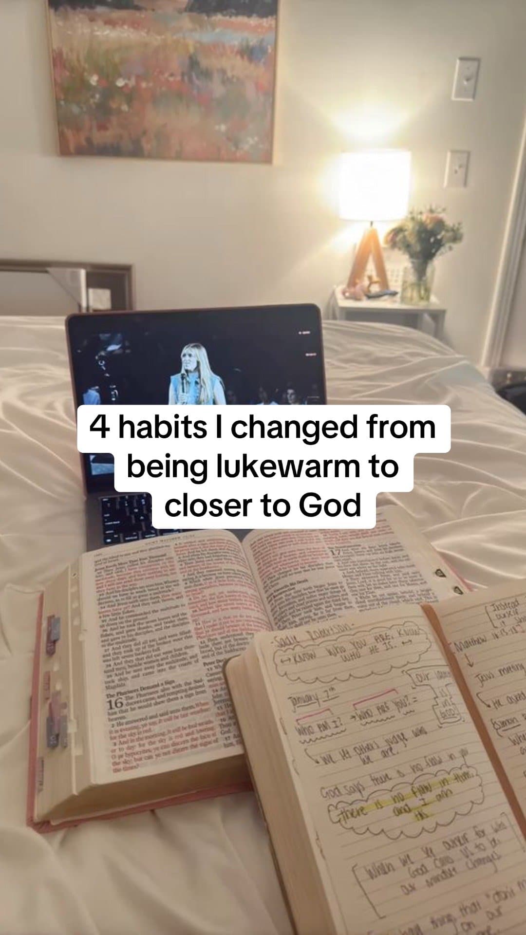 4 habits I changed from
being lukewarm to
closer to God