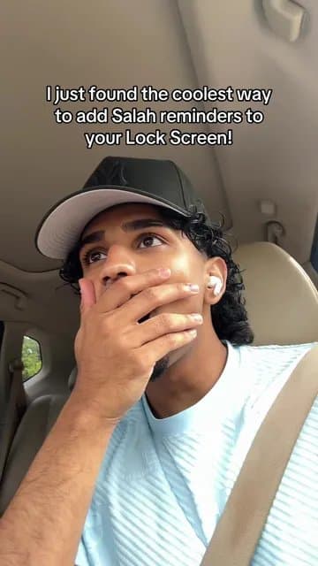 I just found the coolest way
to add Salah reminders to
your Lock Screen!

Set ur…