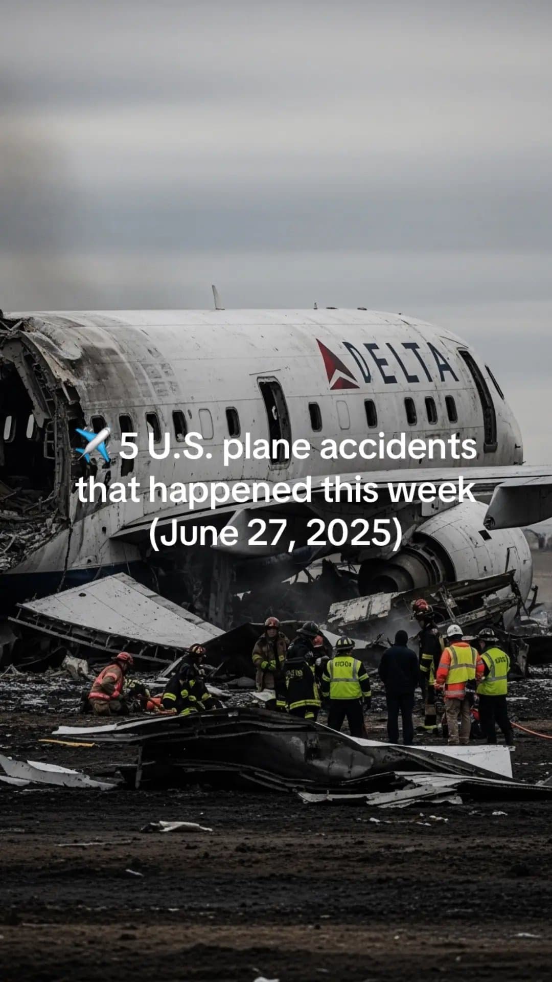 ✈️ 5 U.S. plane accidents
that happened this week
(June 27, 2025)