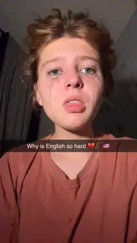 Why is English so hard 🥀🇺🇸