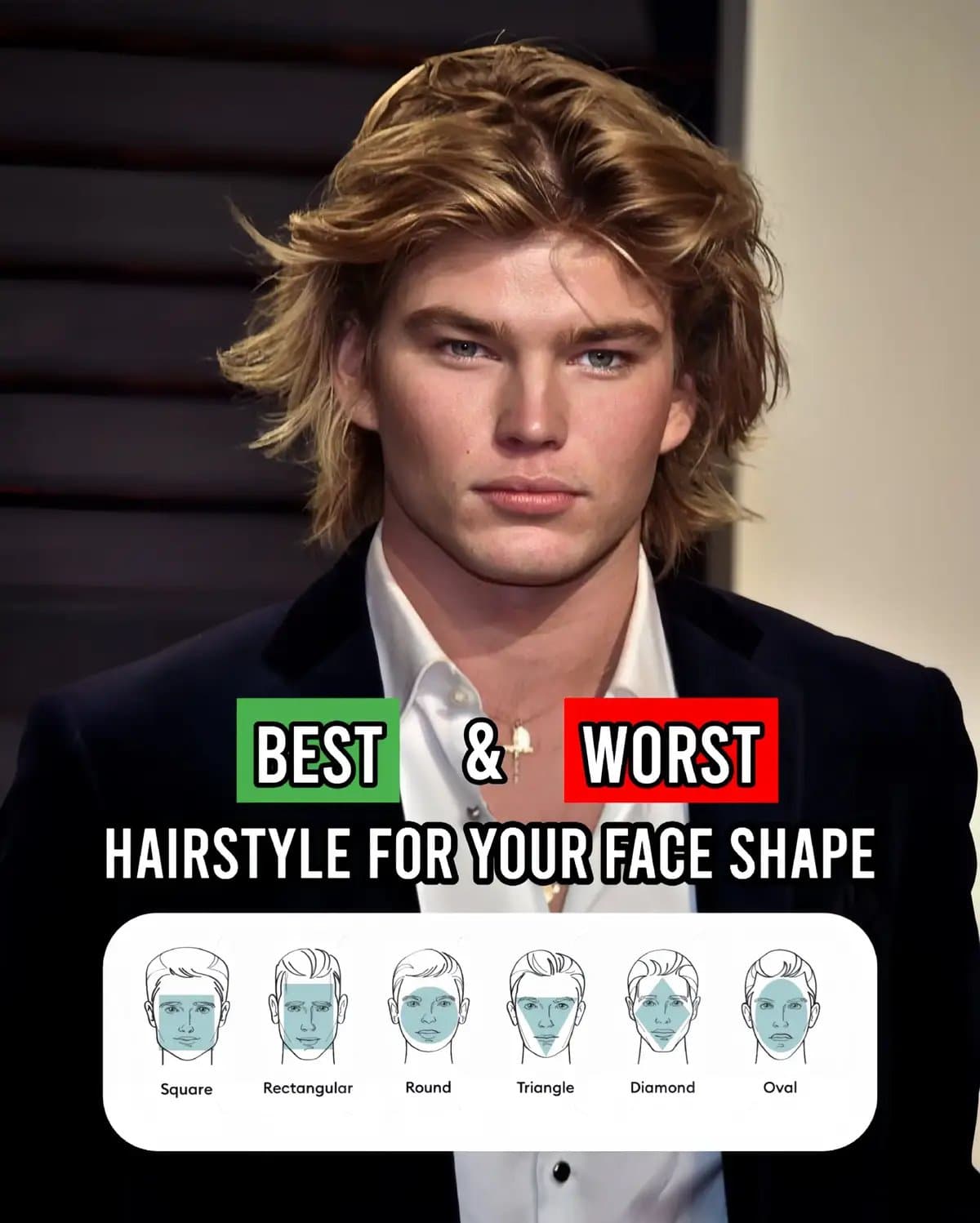 BEST & WORST
HAIRSTYLE FOR YOUR FACE SHAPE
Square
Rectangular
Round
Triangle
Dia…
