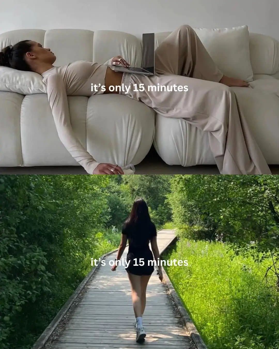 it's only 15 minutes

it's only 15 minutes