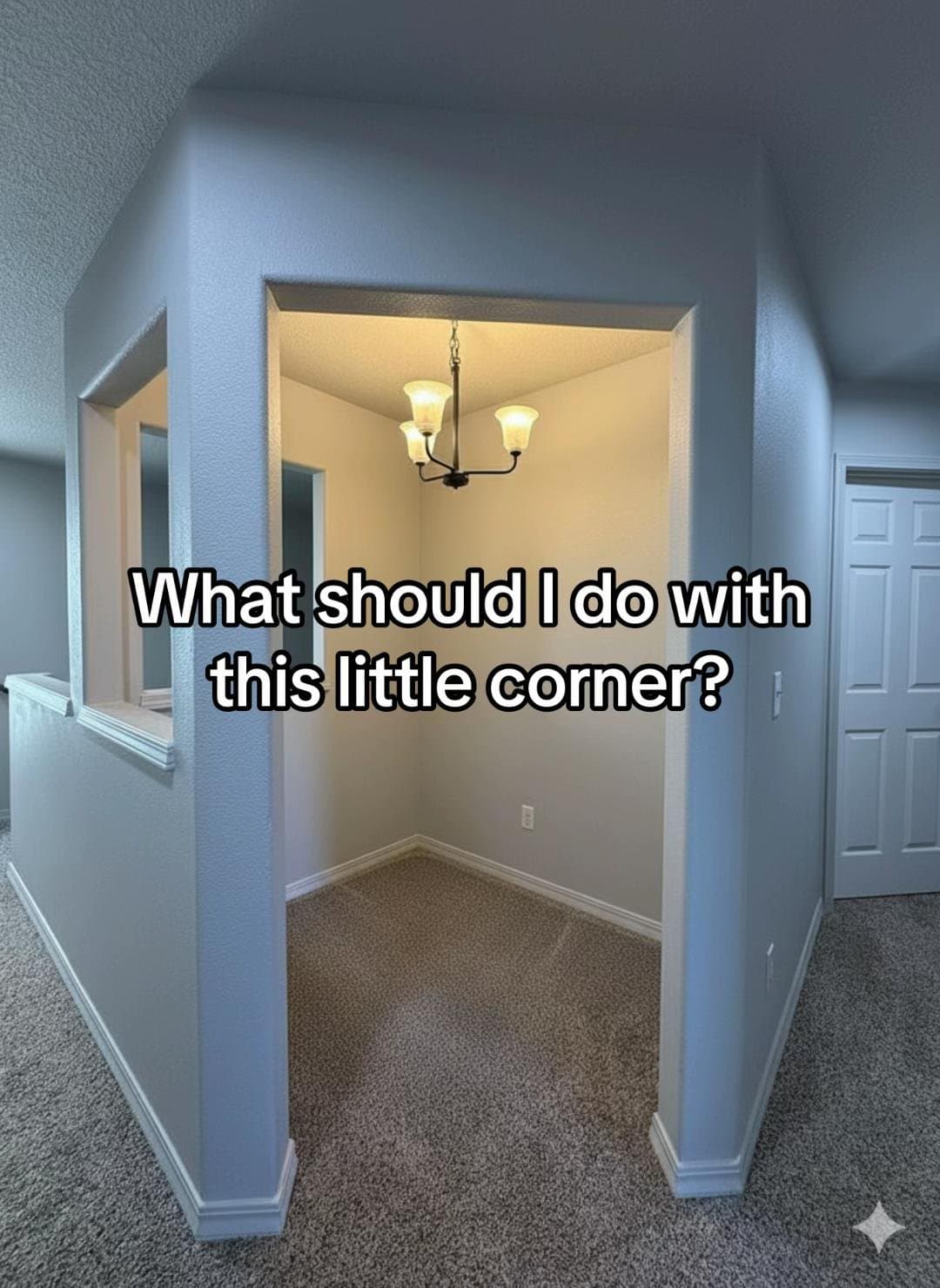 What should I do with
this little corner?