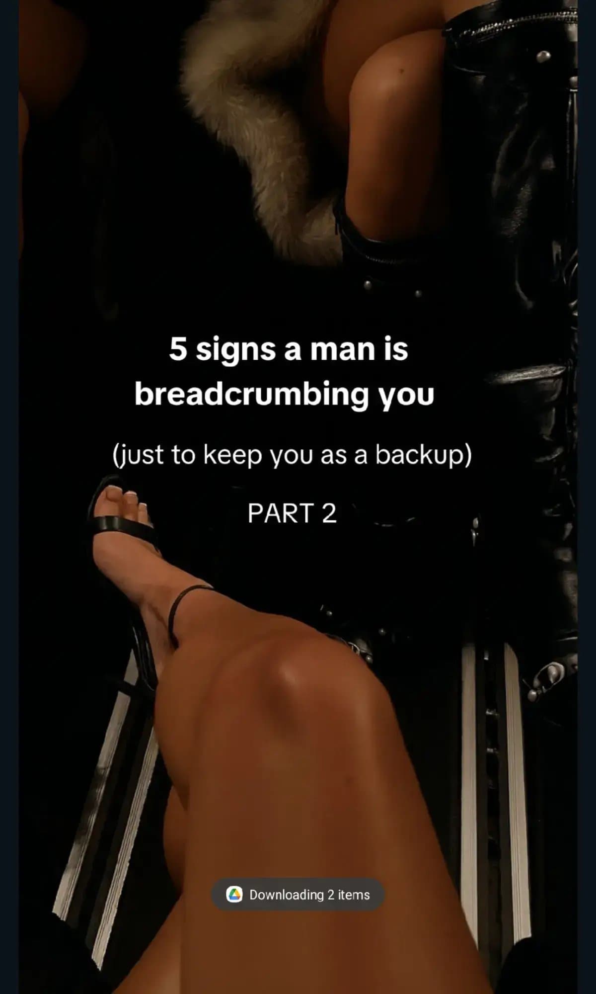 5 signs a man is
breadcrumbing you

(just to keep you as a backup)
PART 2

Downl…