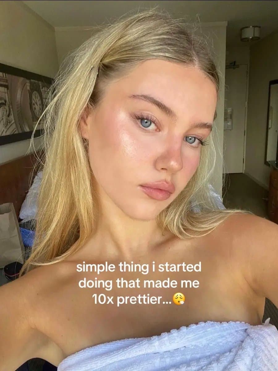 simple thing i started doing that made me 10x prettier...😮‍💨