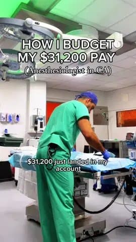 HOW I BUDGET
MY $31,200 PAY
(Anesthesiologist in CA)

It's the end of September
…