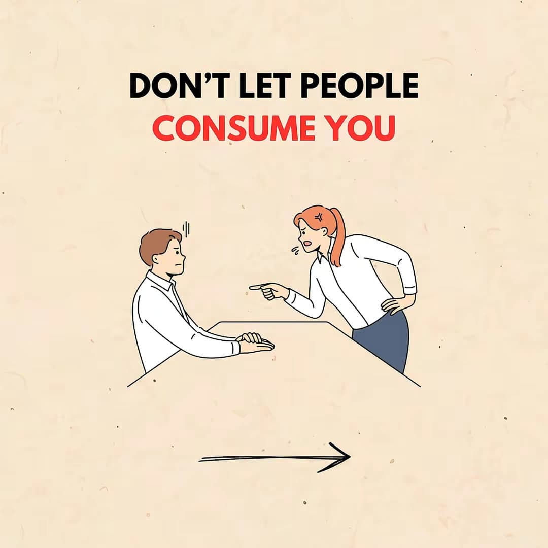 Don't let people consume you