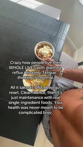 Crazy how people live their
WHOLE LIVES with diarrhea,
reflux, bloating, fatigue…