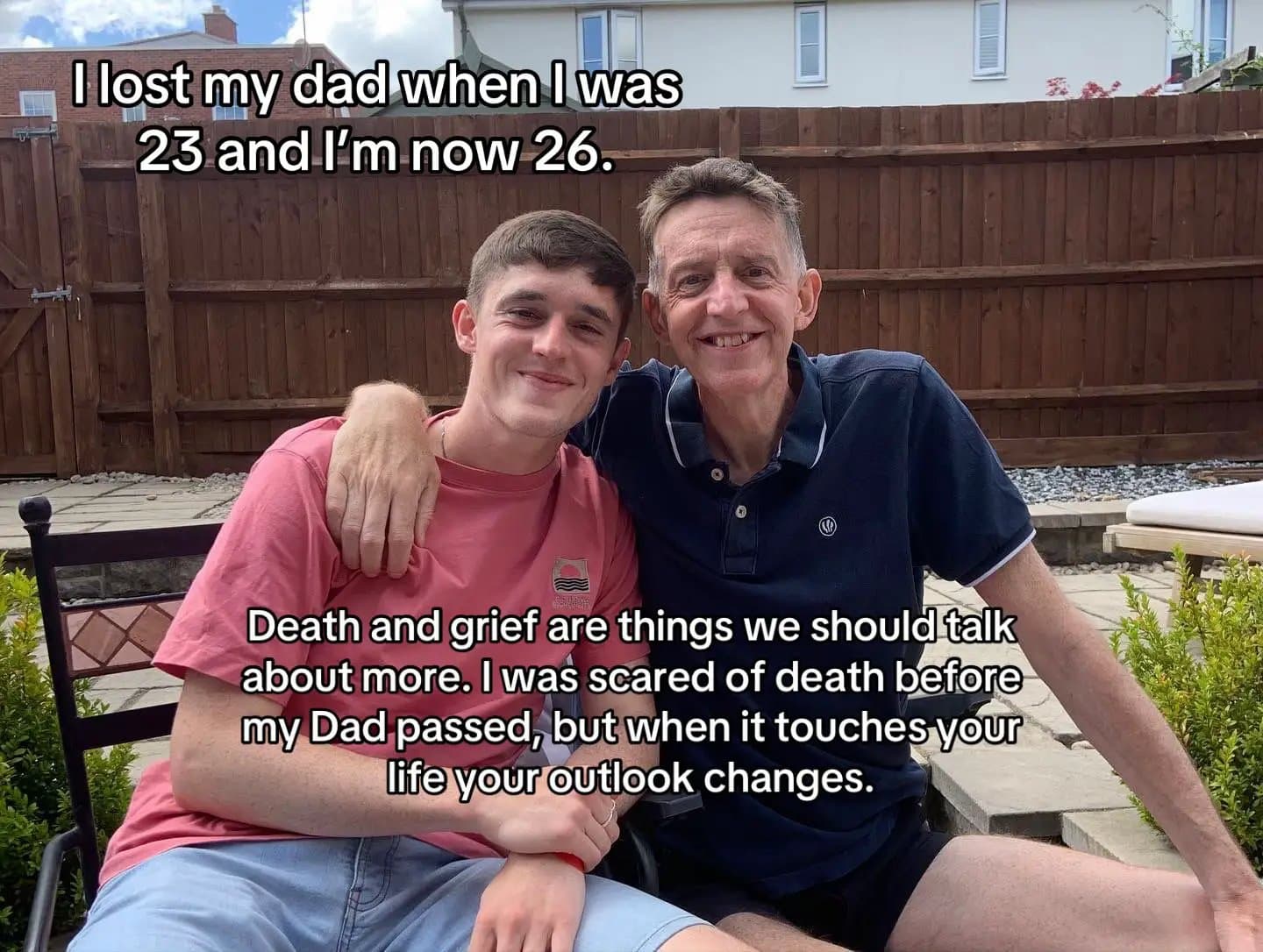I lost my dad when I was
23 and I'm now 26.

Death and grief are things we shoul…