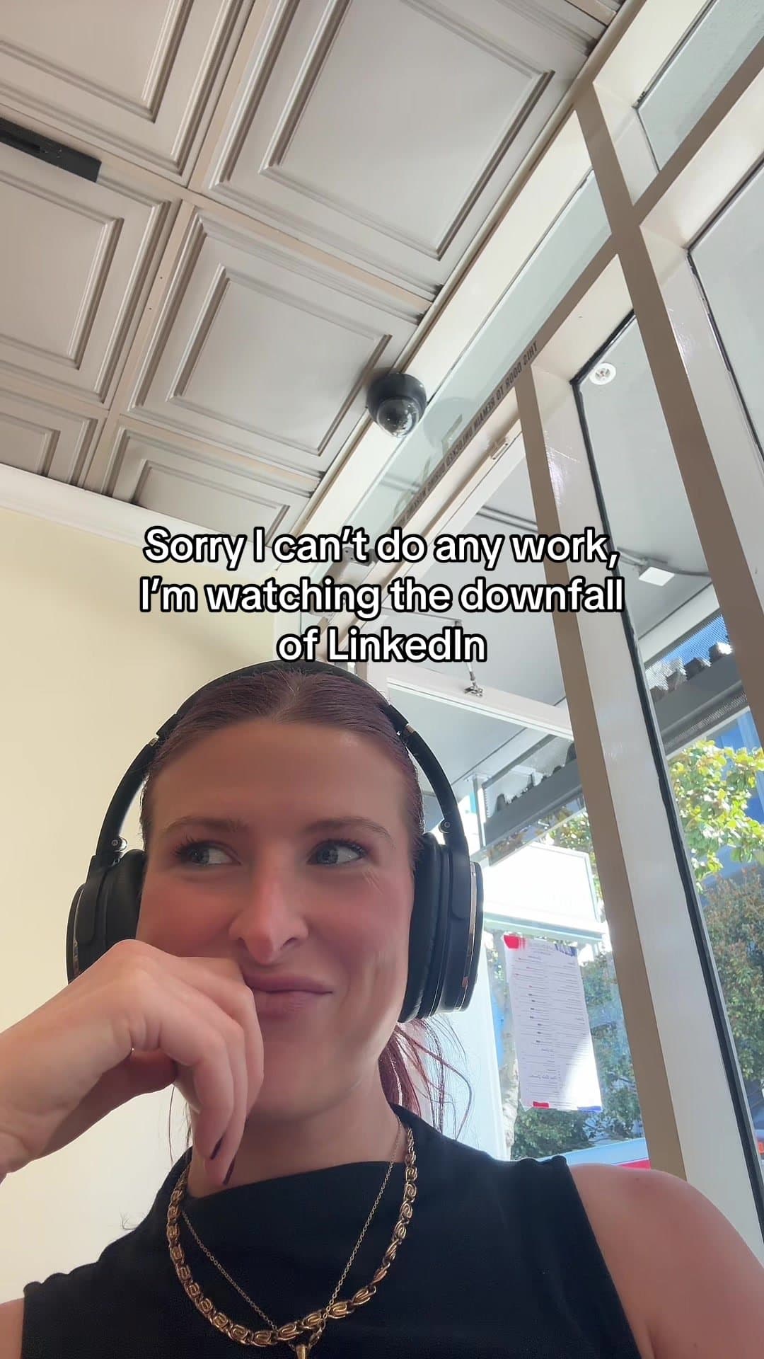 Sorry I can't do any work,
I'm watching the downfall
of LinkedIn