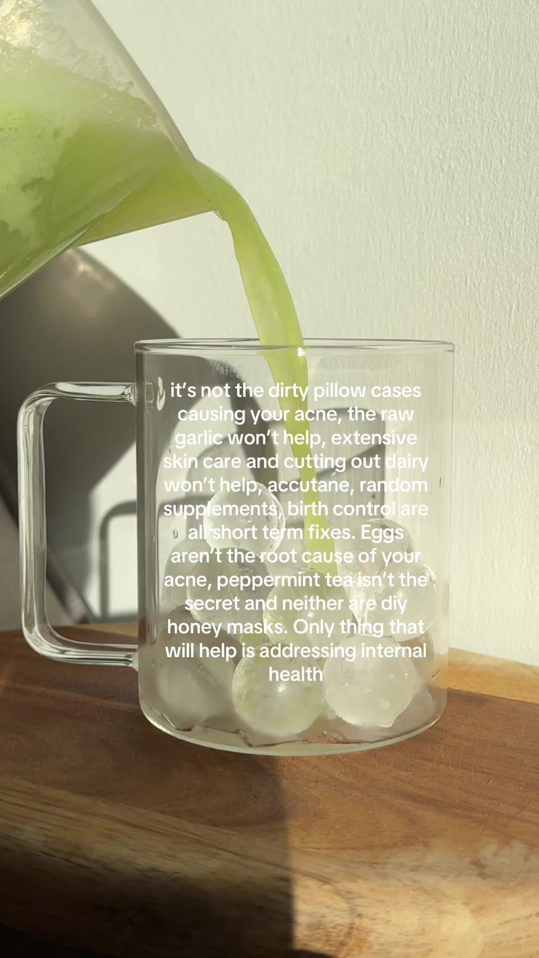 it’s not the dirty pillow cases
causing your acne, the raw
garlic won’t help, ex…