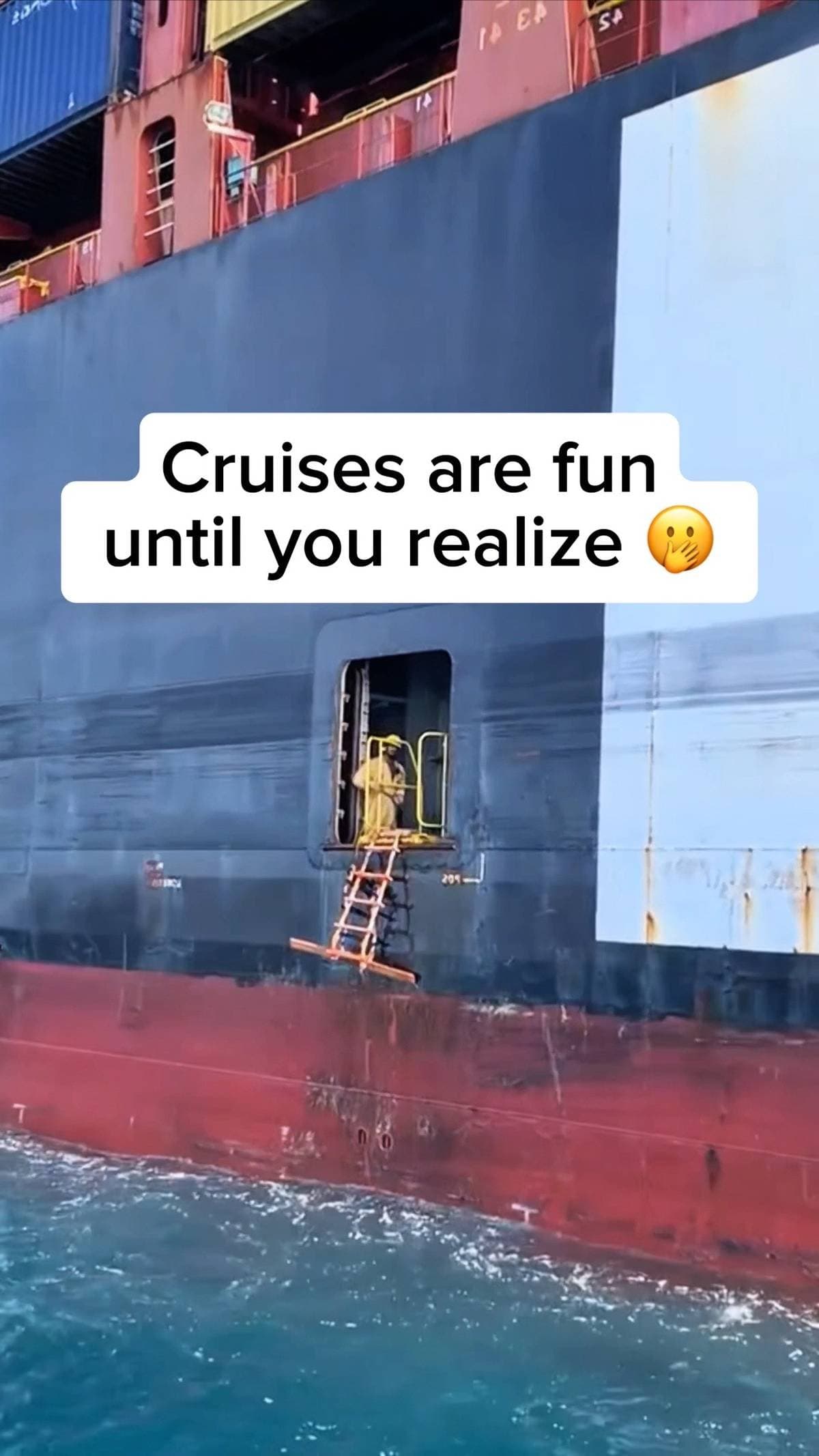 Cruises are fun
until you realize 🫢