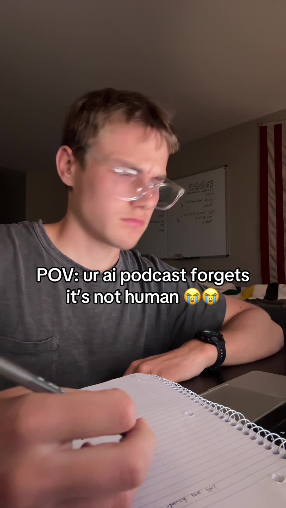 POV: ur ai podcast forgets
it’s not human 😭😭