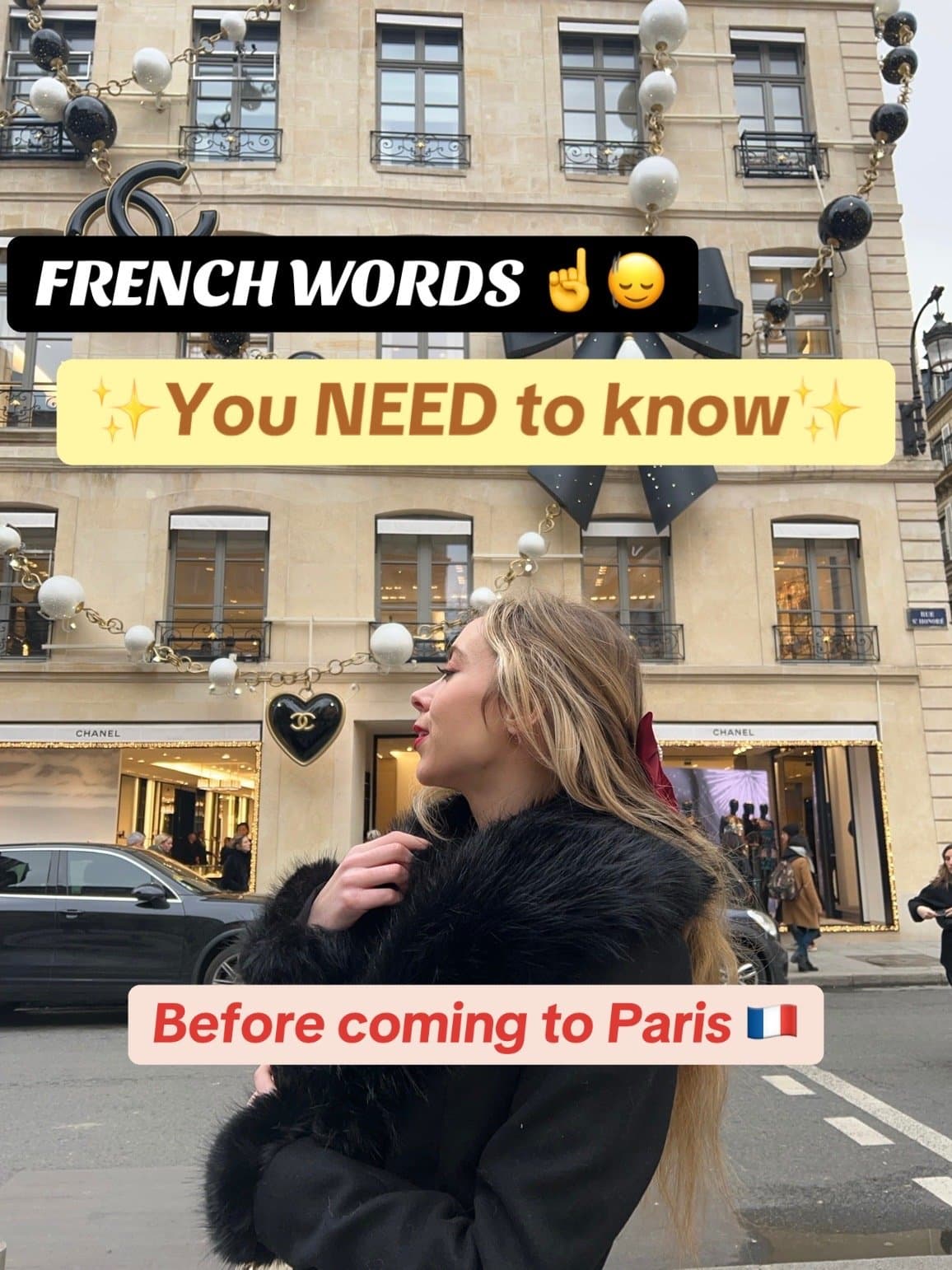 FRENCH WORDS ☝️😌
✨ You NEED to know ✨

BEFORE coming to Paris 🇫🇷