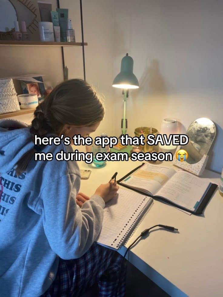 here's the app that SAVED
me during exam season 😭