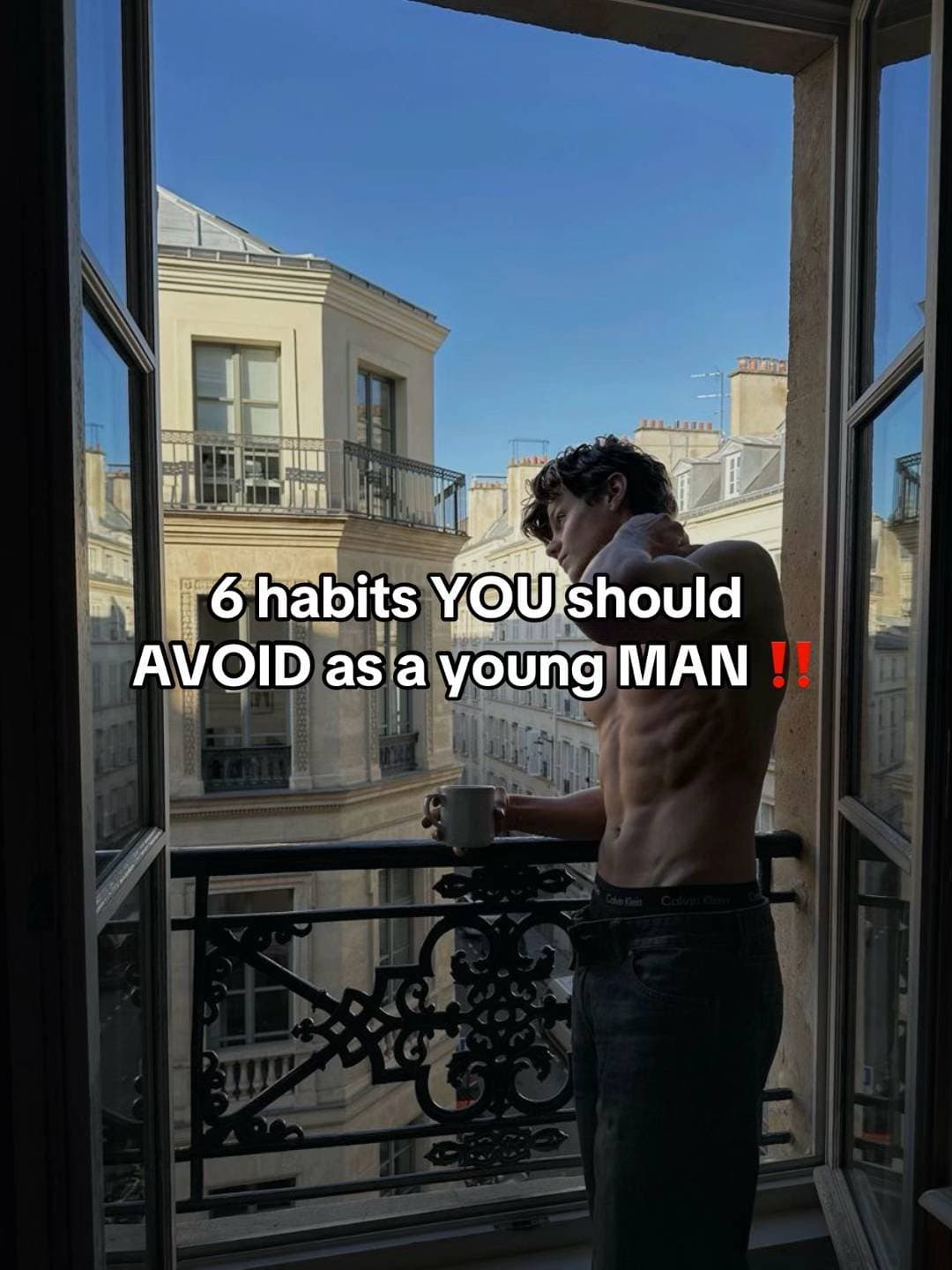6 habits YOU should
AVOID as a young MAN ‼️