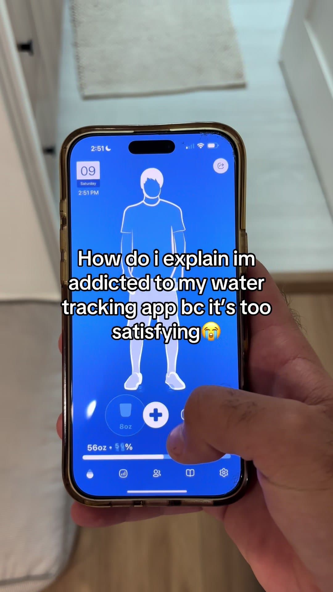 How do i explain im
addicted to my water
tracking app bc it's too
satisfying 😭