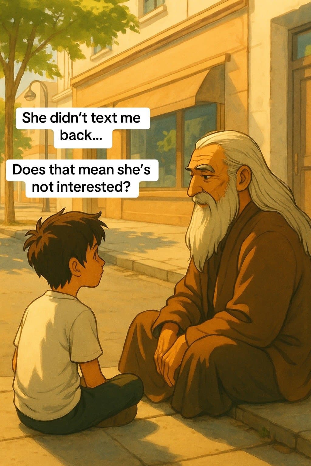 She didn’t text me
back…
Does that mean she’s
not interested?