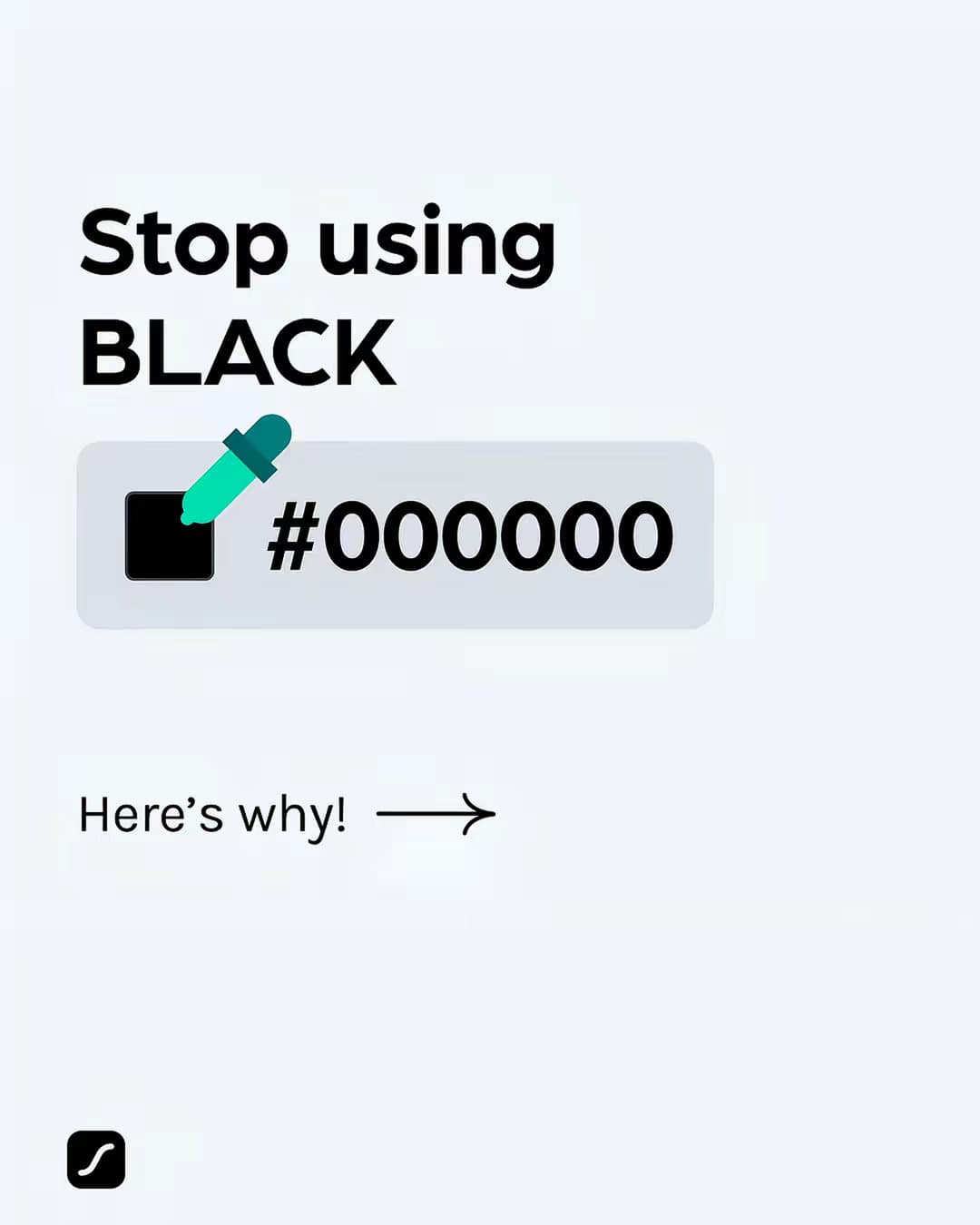 Stop using
BLACK

#000000

Here's why! ➡️