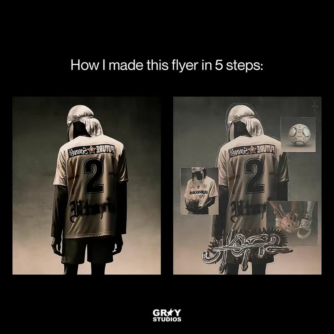 How I made this flyer in 5 steps: