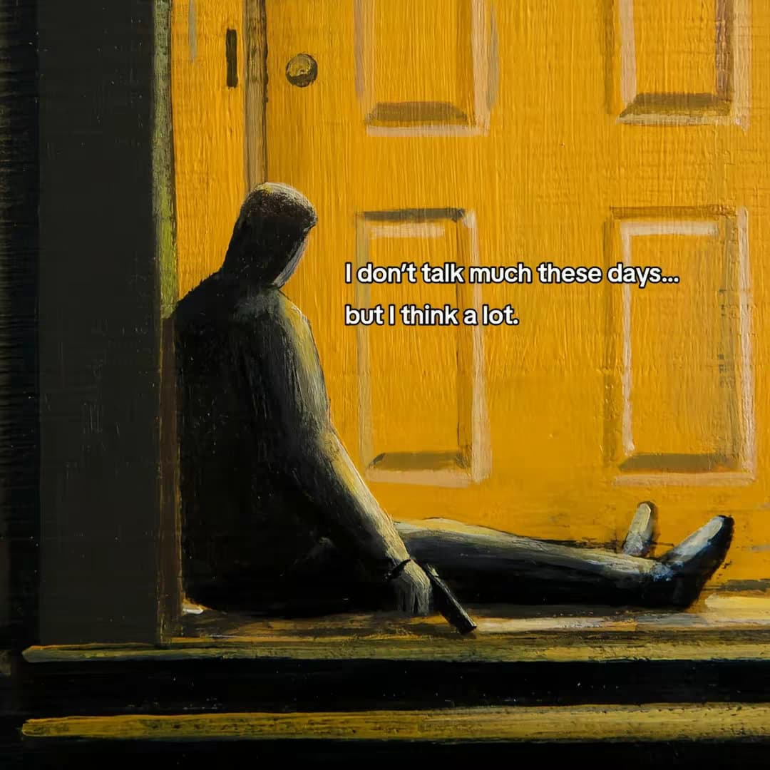 I don’t talk much these days…
but I think a lot.

