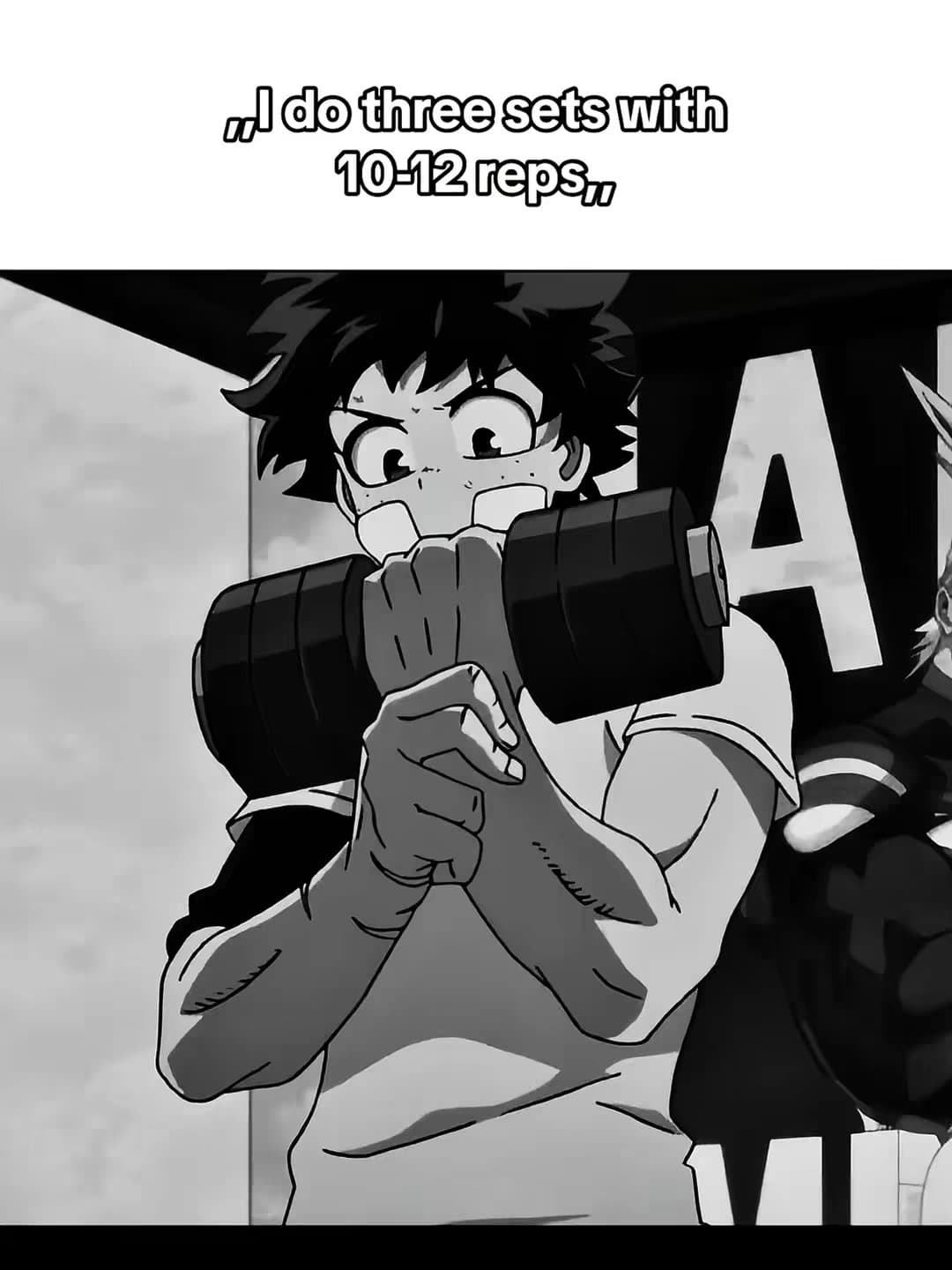 "I do three sets with
10-12 reps,"