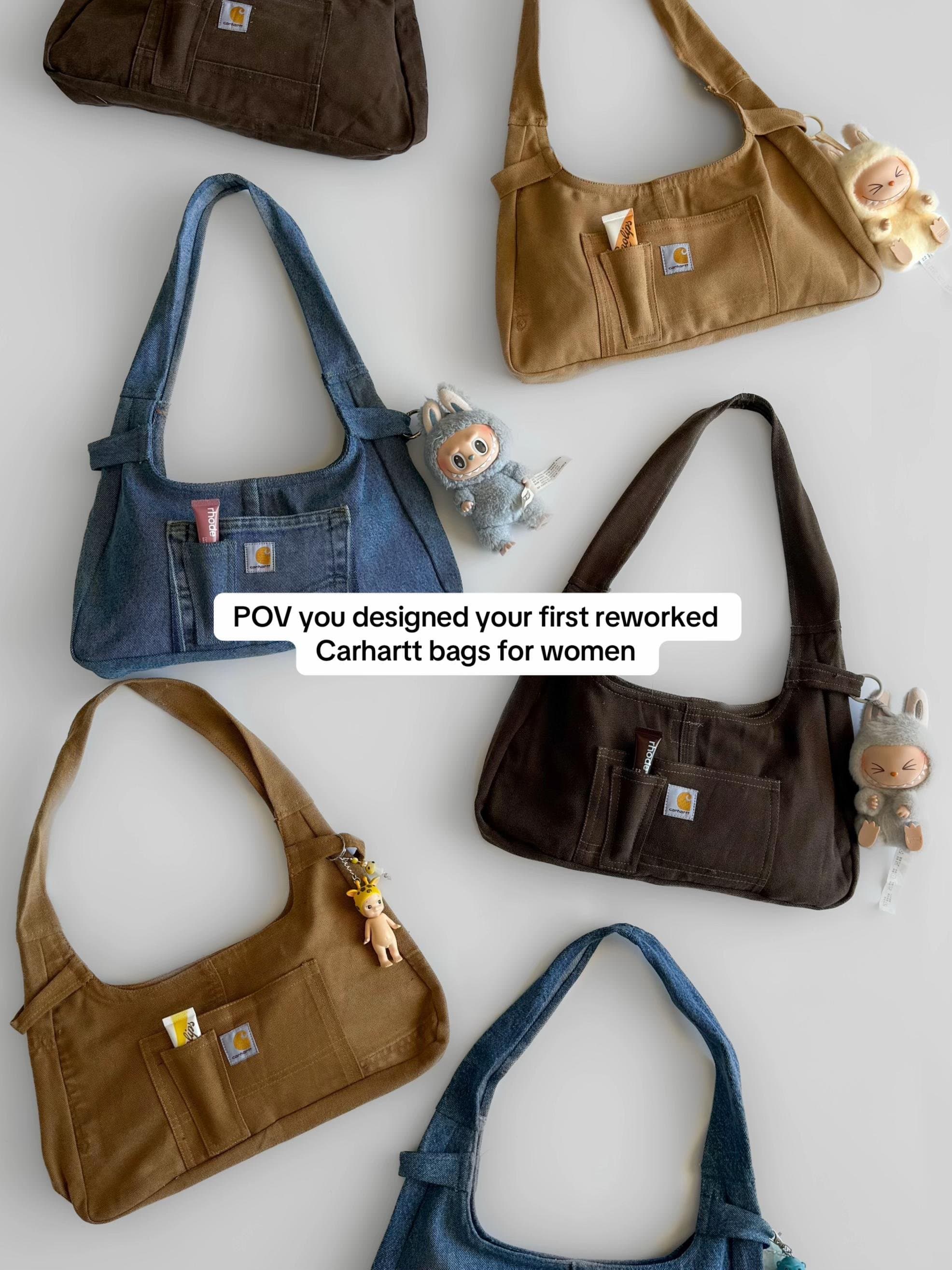 POV you designed your first reworked
Carhartt bags for women
