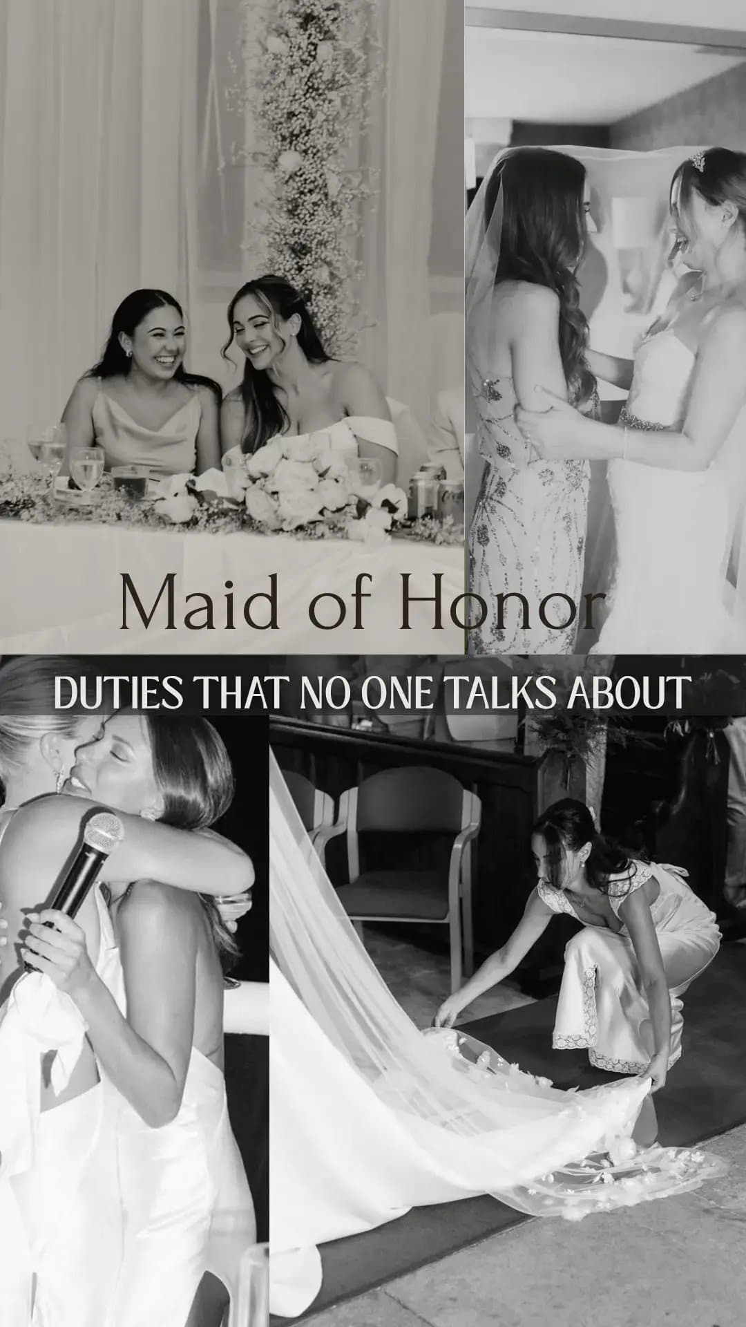 Maid of Honor
DUTIES THAT NO ONE TALKS ABOUT