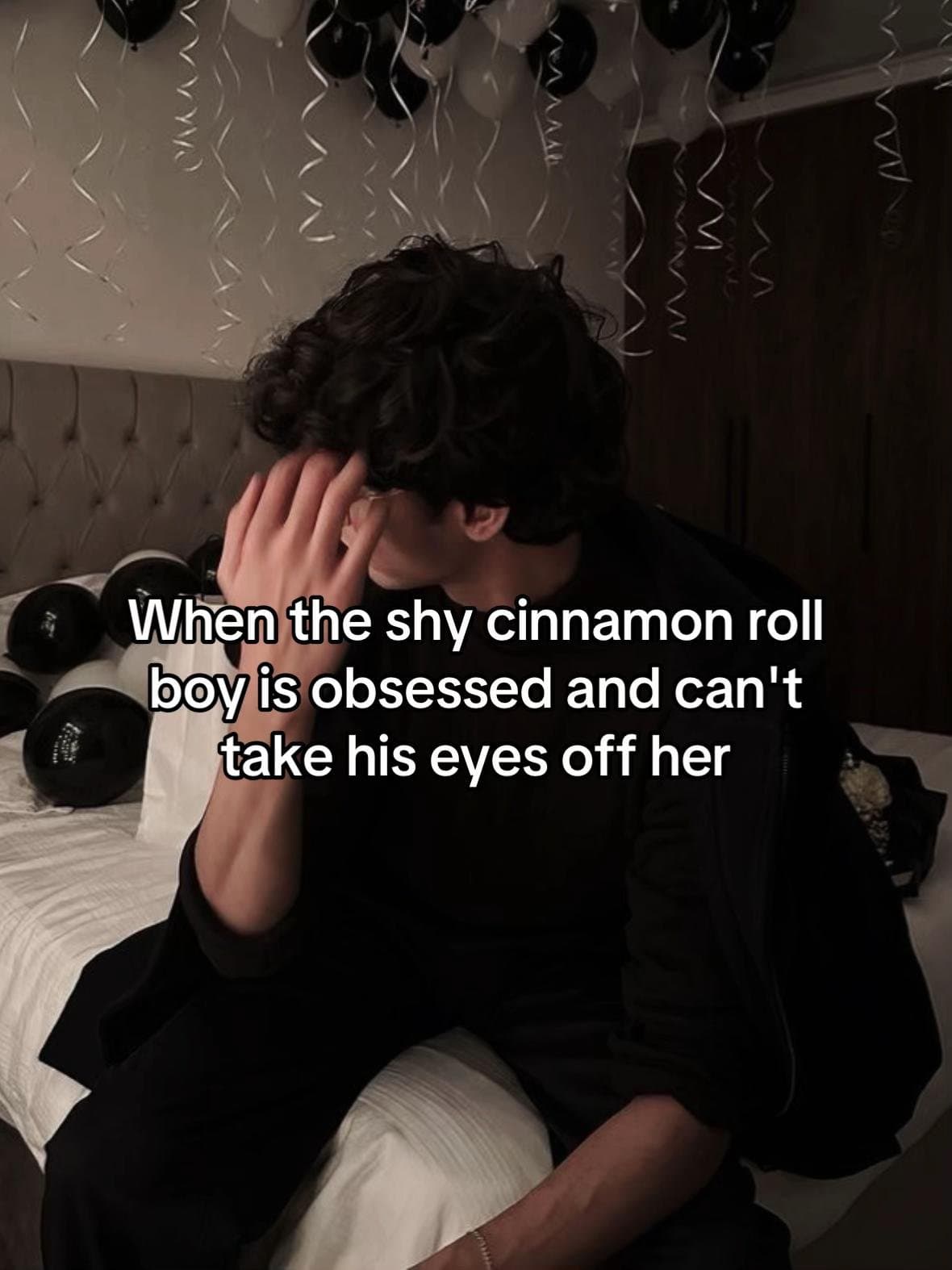 When the shy cinnamon roll
boy is obsessed and can't
take his eyes off her