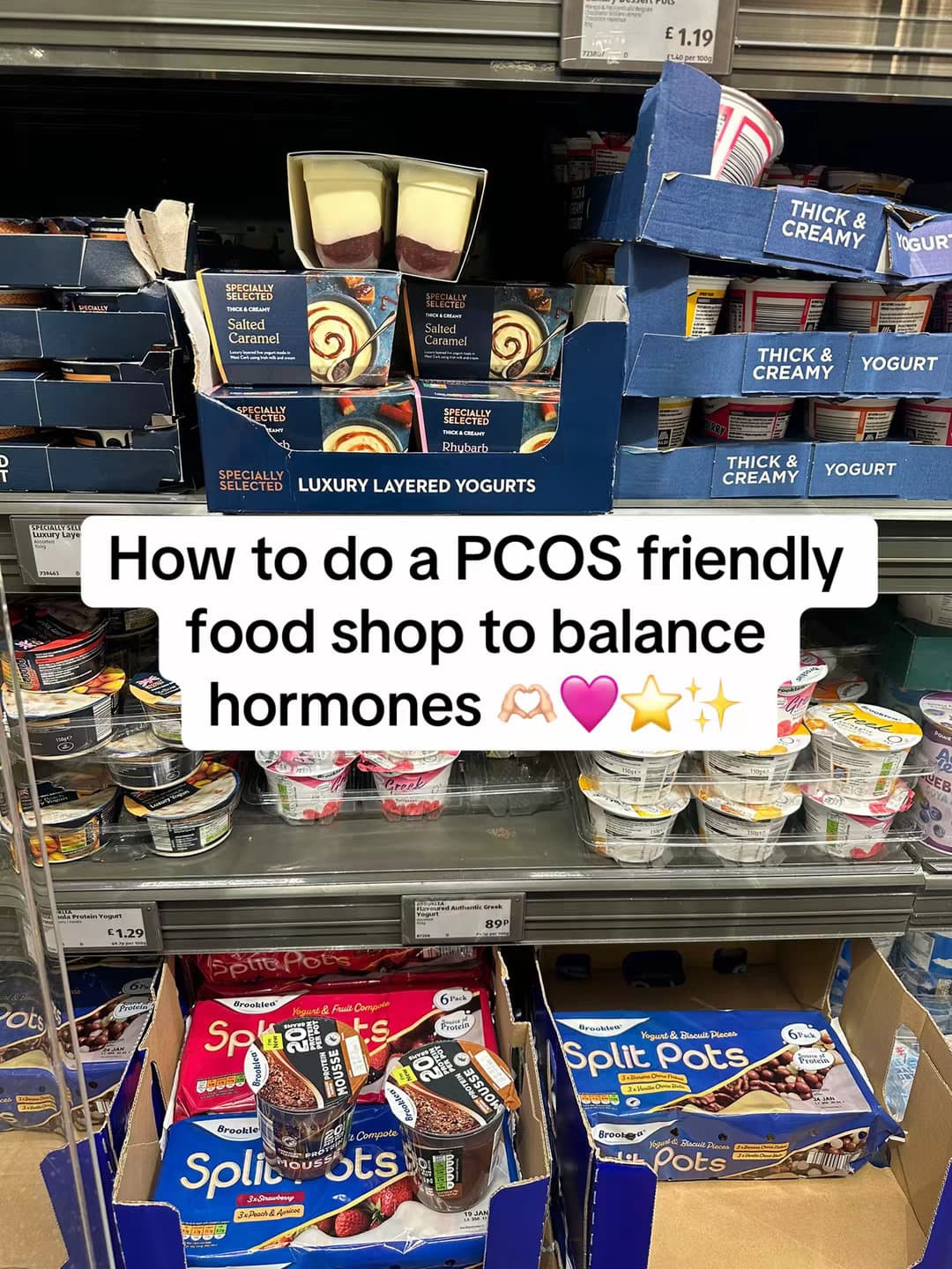 How to do a PCOS friendly
food shop to balance
hormones
