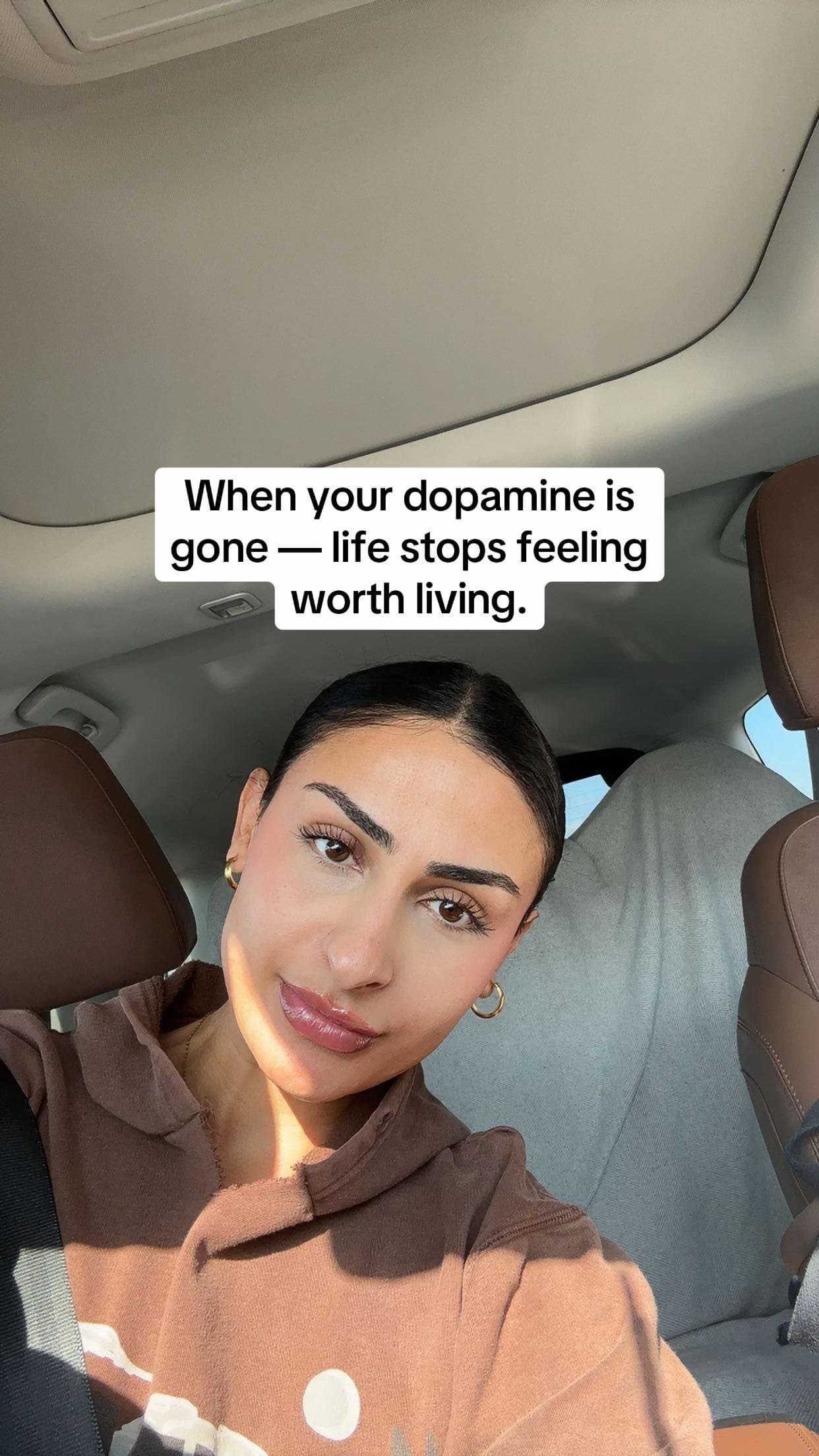 When your dopamine is
gone — life stops feeling
worth living.